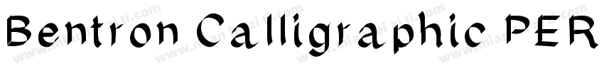 Bentron Calligraphic PERSONAL Regul字体转换